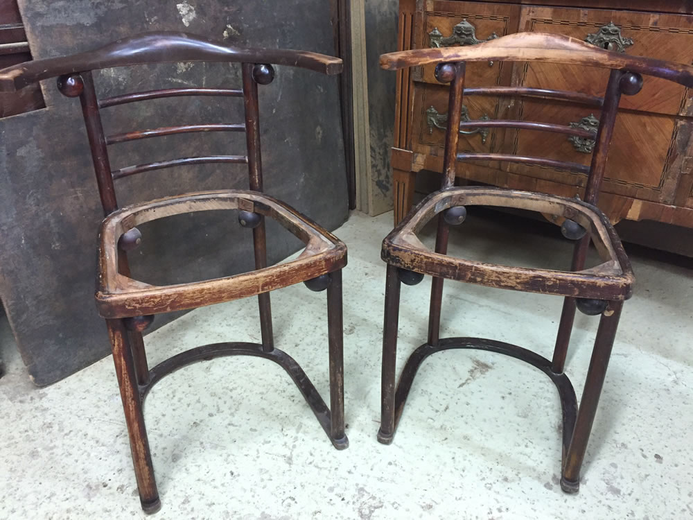 Restauration de fauteuils esprit Vintage
